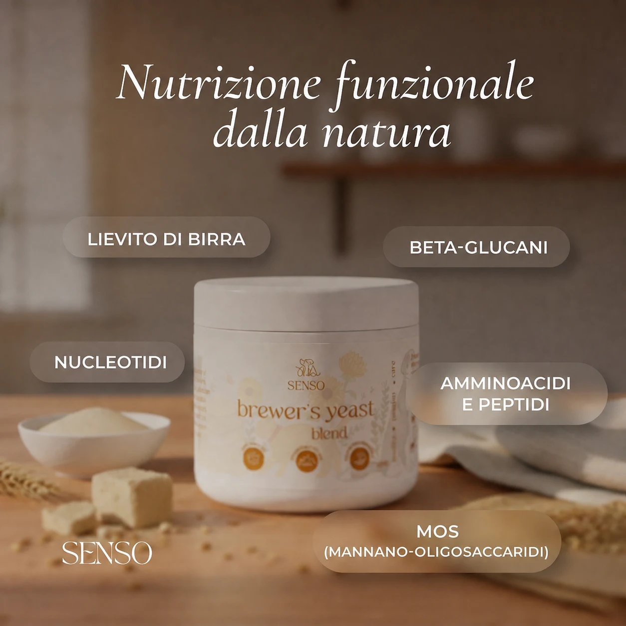 Infografica degli ingredienti di Lievito di birra